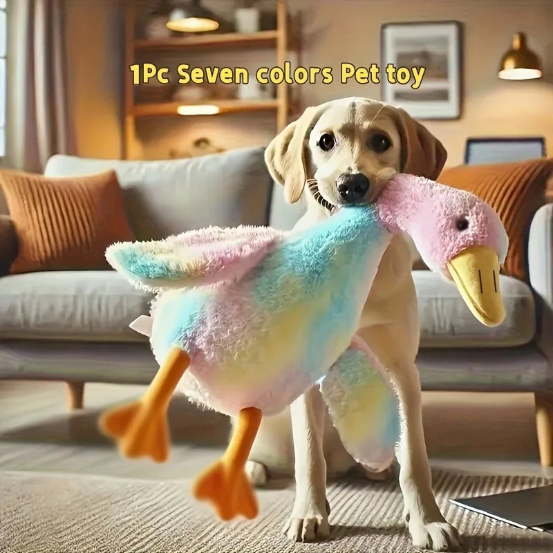 Soft Duck Plush Toy For Pets Anxiety Relief Companion