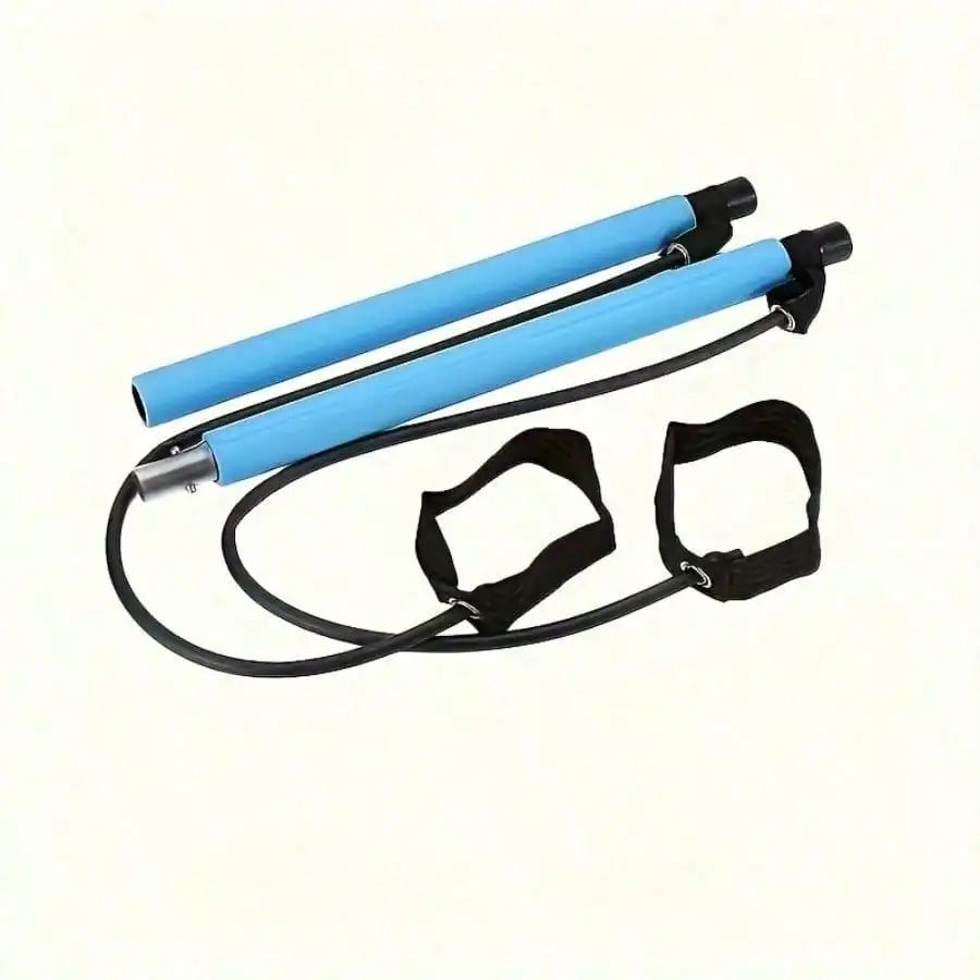 Stainless Steel Pilates Bar Accessories Set With Resistance Bands