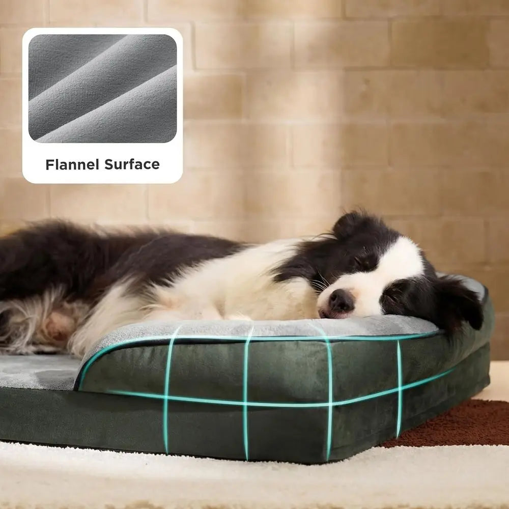 XL Orthopedic Dog Bed or Extra Large Dogs - Waterproo XLarge Dog Cat Bed, Comort Dogs Couch Soa with Washable Removable Cover, P