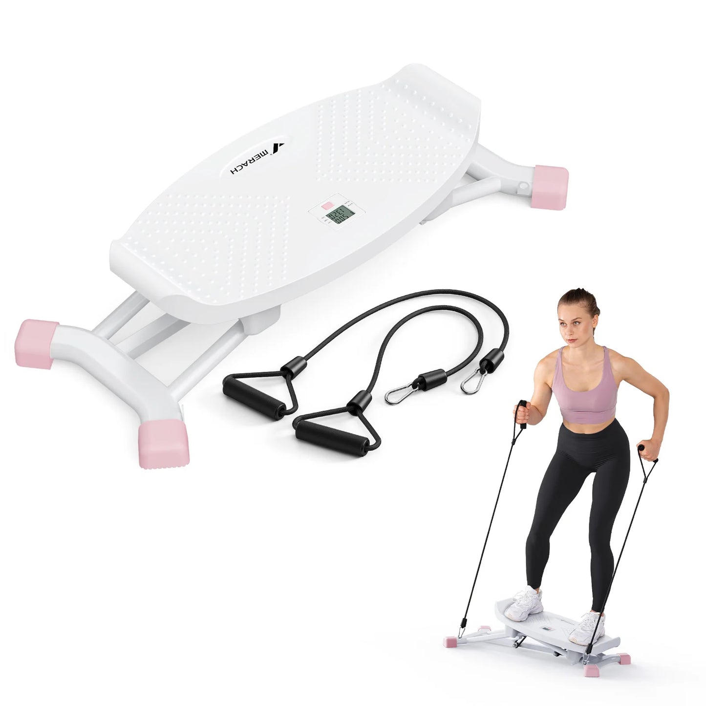 MERACH Ski Machine Simulated Ski Training For Full Body Cardio Fitness