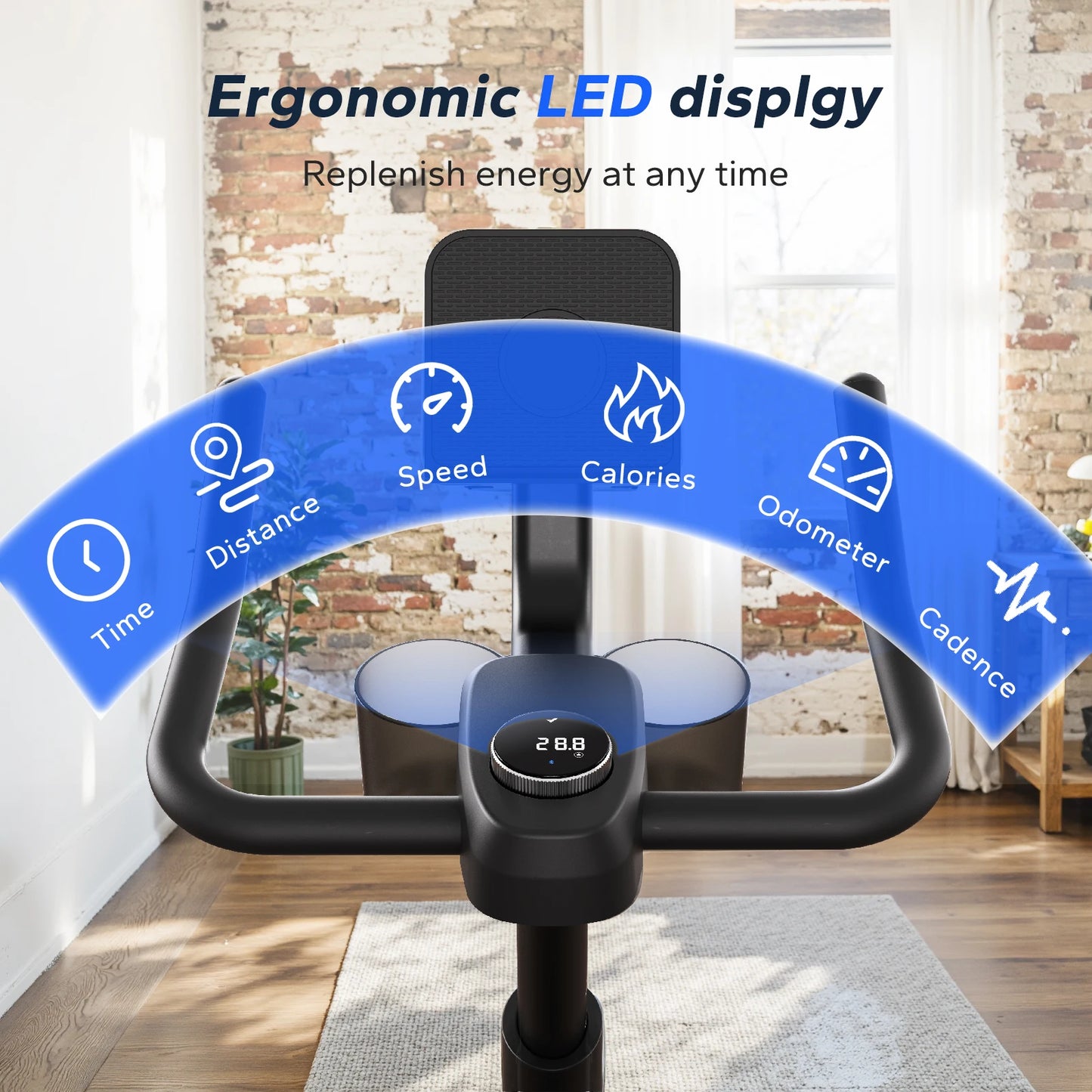Merach Magnetic Stationary Bike With Exclusive App And Low Noise