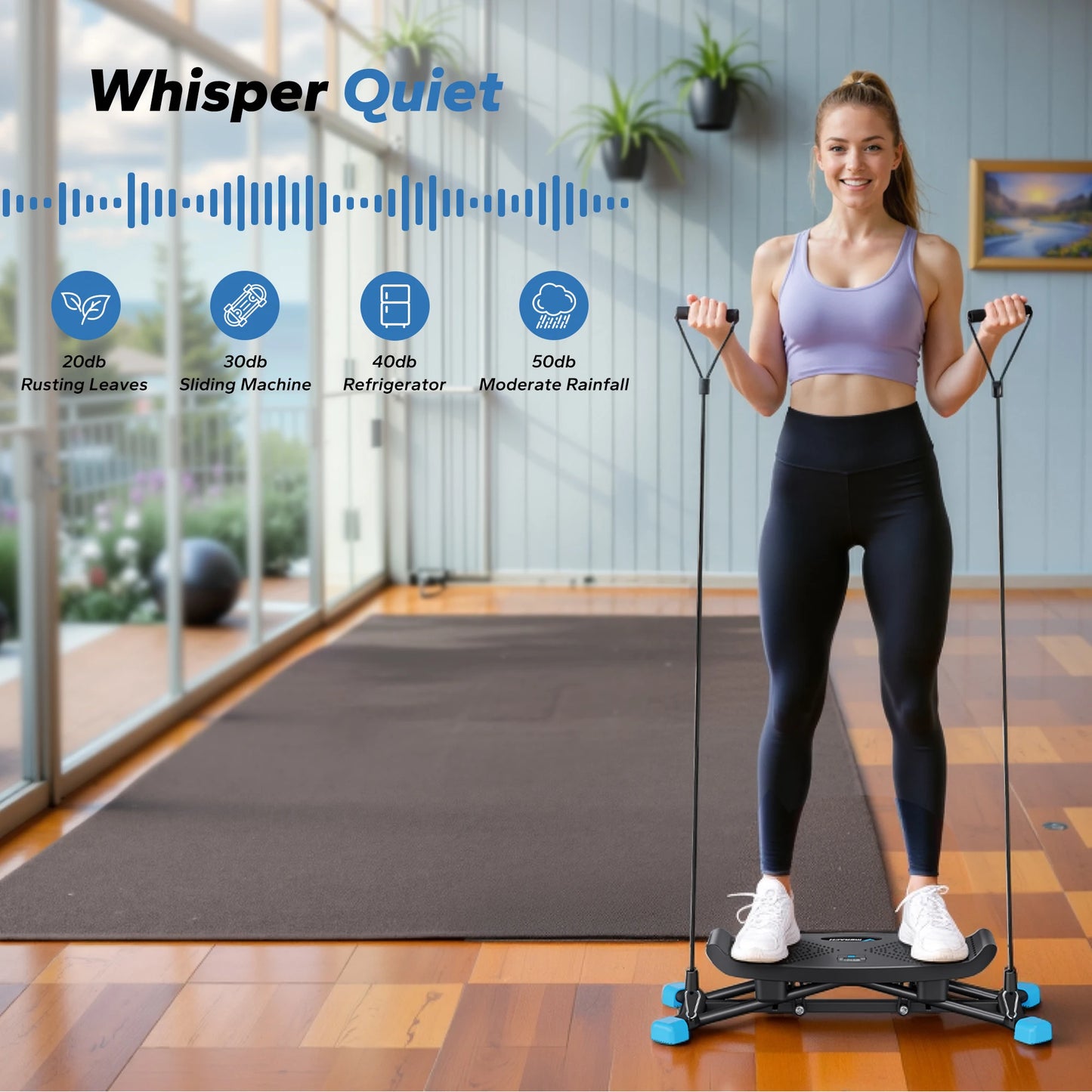 MERACH Ski Machine Simulated Ski Training For Full Body Cardio Fitness
