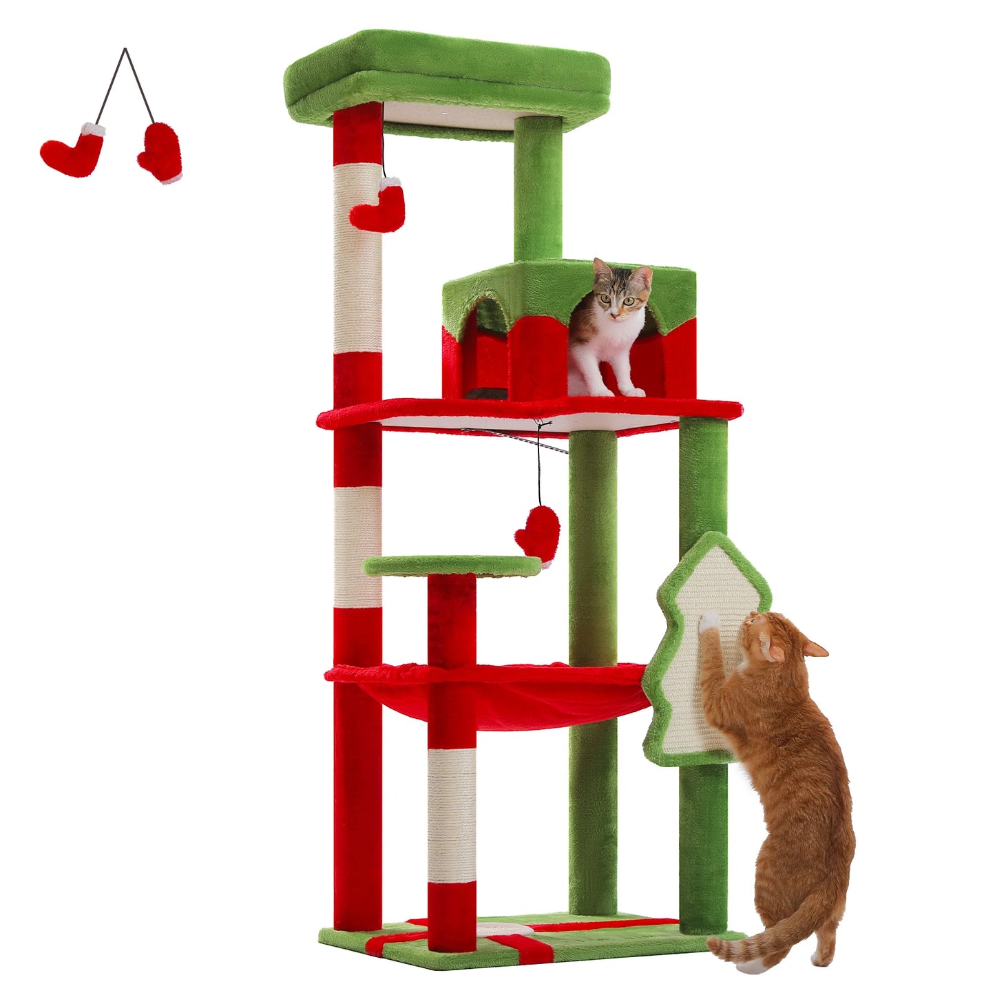 PAWZ Road 5-Level Cat Tree For Indoor Cats Scratching Posts