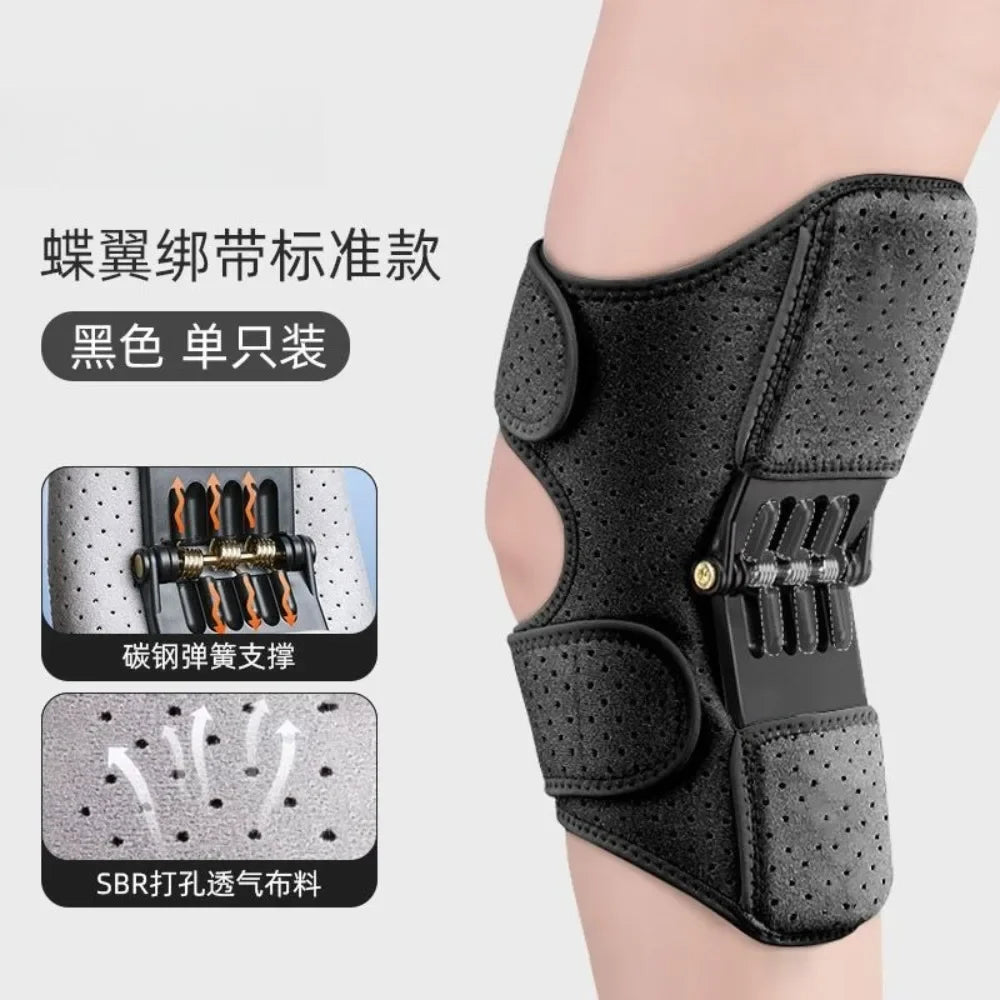 Moonbiffy Knee Brace With Non Slip Breathable Rebound Springs Support