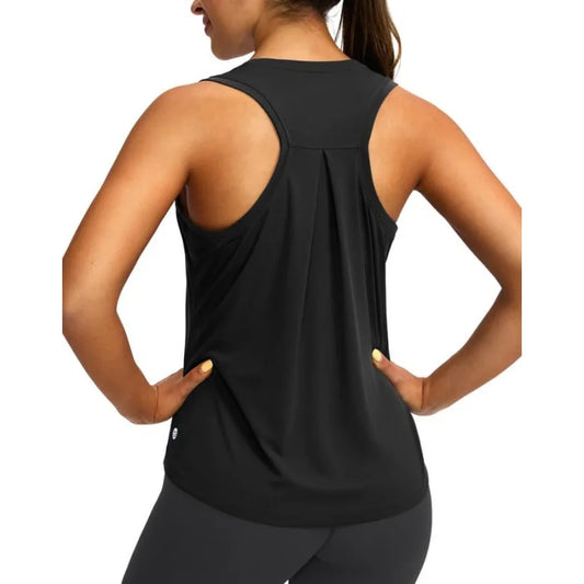 Women's Racerback Athletic Tank Top for Yoga and Running