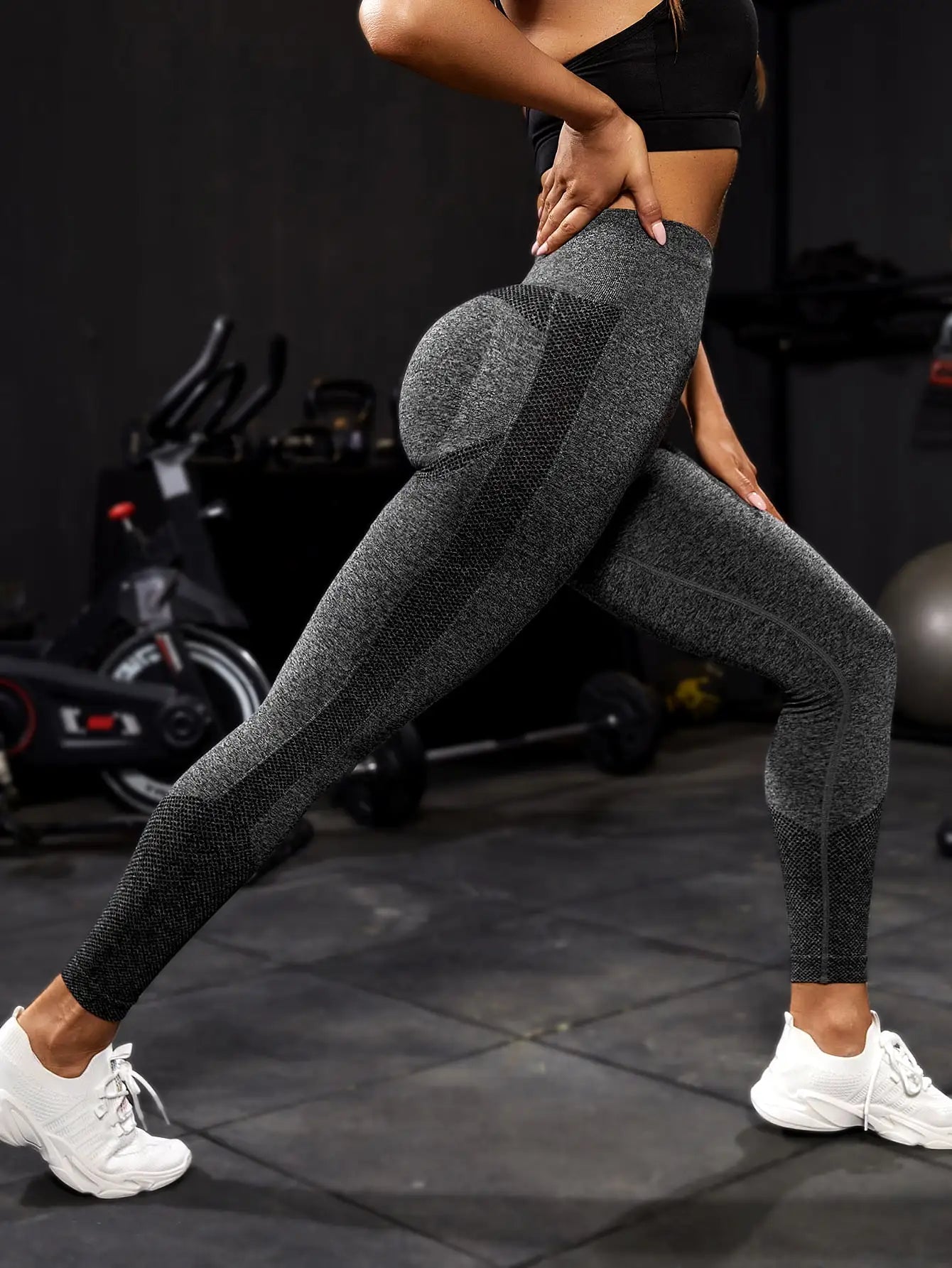 Yoga Sport Women's Seamless Push Up Fitness Leggings