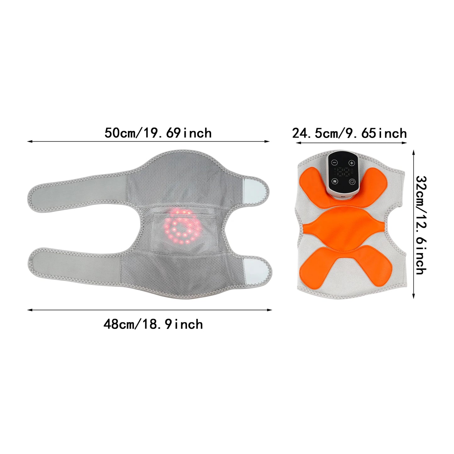 Portable Knee Massager With Heat And Vibration Digital Display