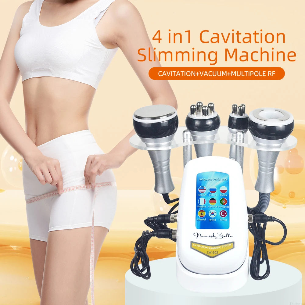 Missheart 4 In 1 Cavitation Ultrasonic Beauty Machine For Body