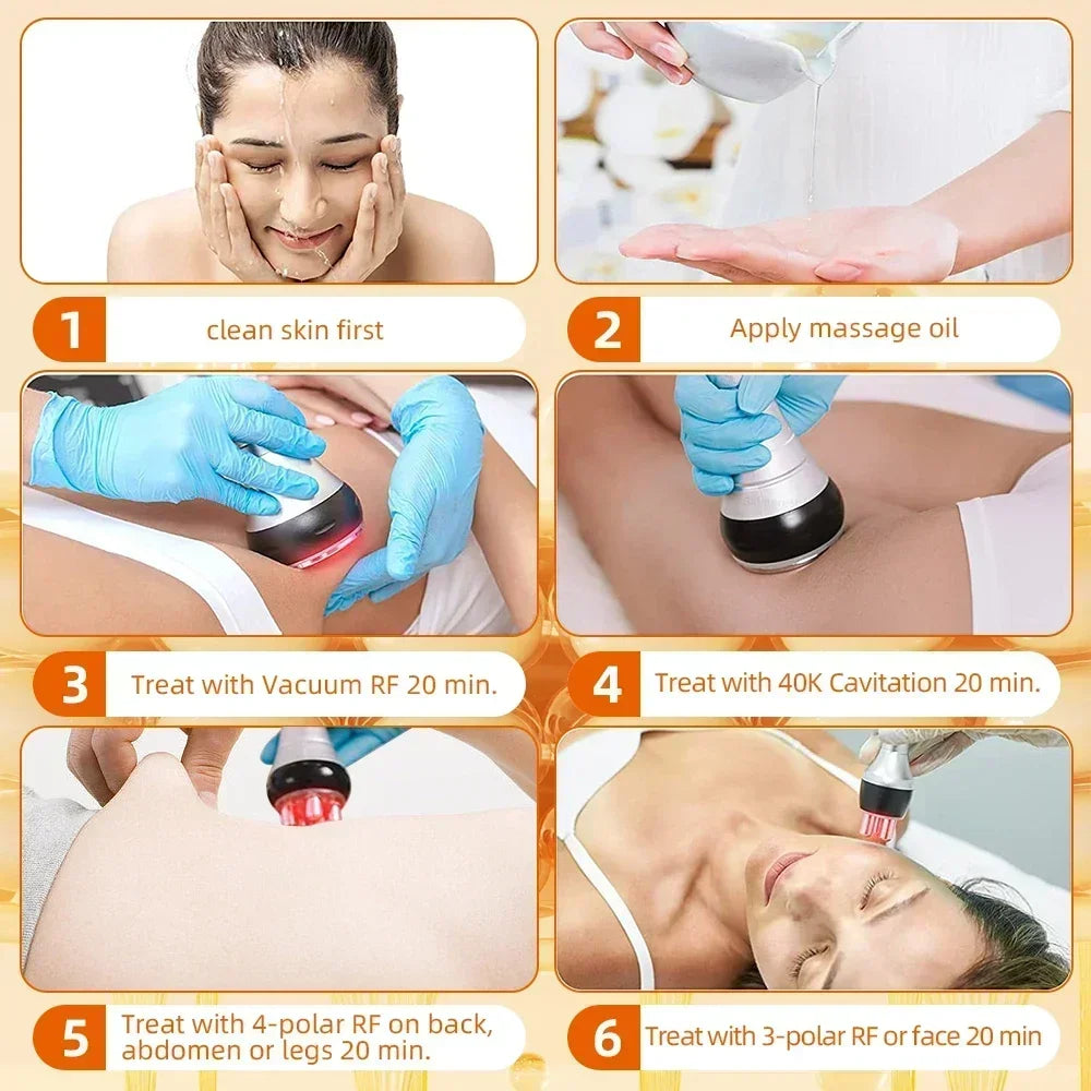 Missheart 4 In 1 Cavitation Ultrasonic Beauty Machine For Body
