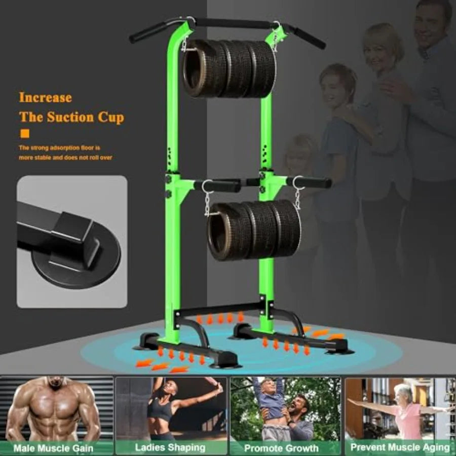 XMSJ PowerTower Pro Pull Up Dip Station for Home Gym