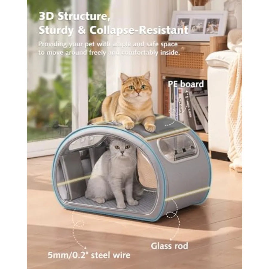Cooling Cotton Cat House With Mat For Pets Indoor Bed
