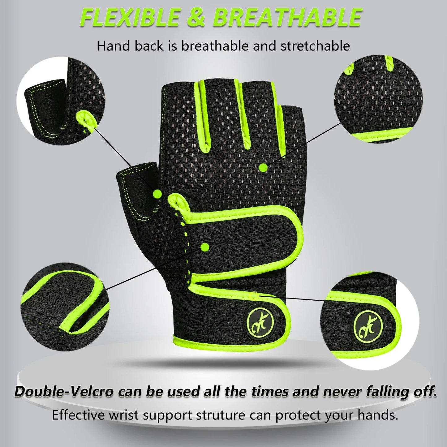 Moreok Gym Gloves for Men and Women Weight Lifting Training