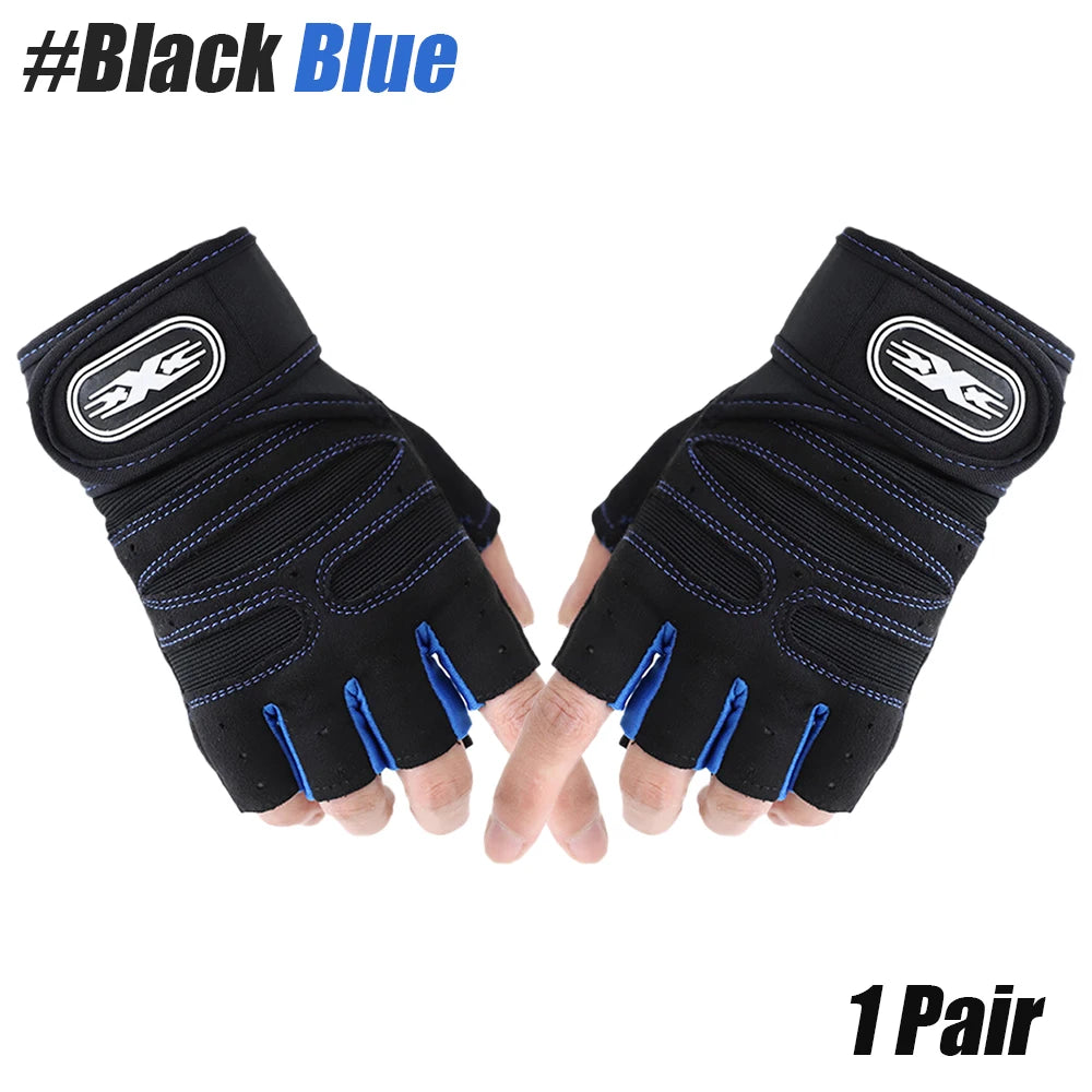 Antislip Weightlifting Gloves With Palm Protection For Gym