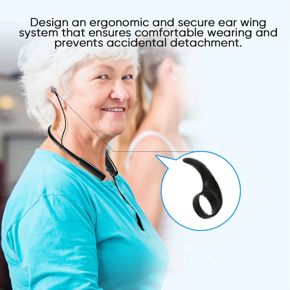 JINGHAO Neckband Hearing Amplifier Rechargeable Up To 80 Hours