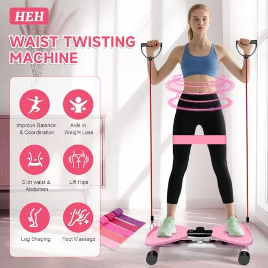 NONE Adjustable Ab Twister Machine With Digital Display