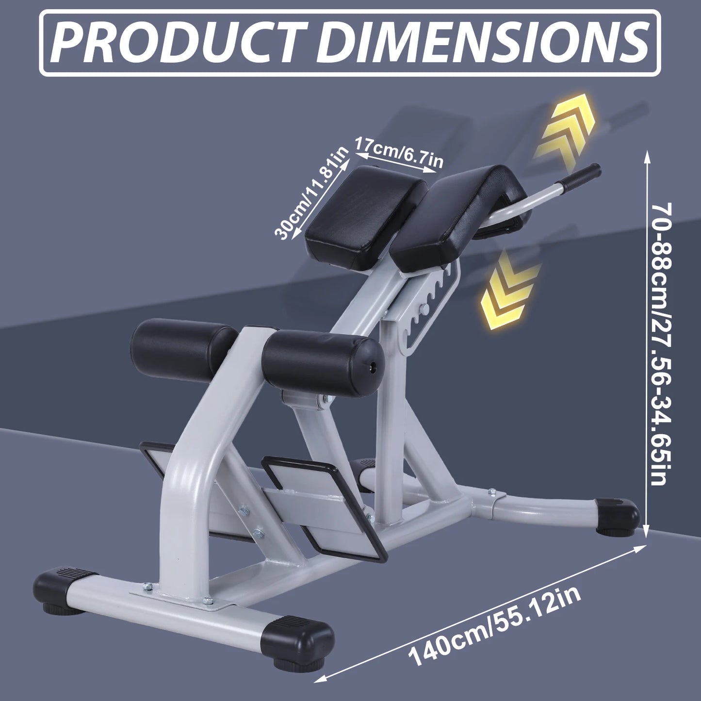 NONE Back Extension Bench Machine Glute Hamstring Abs