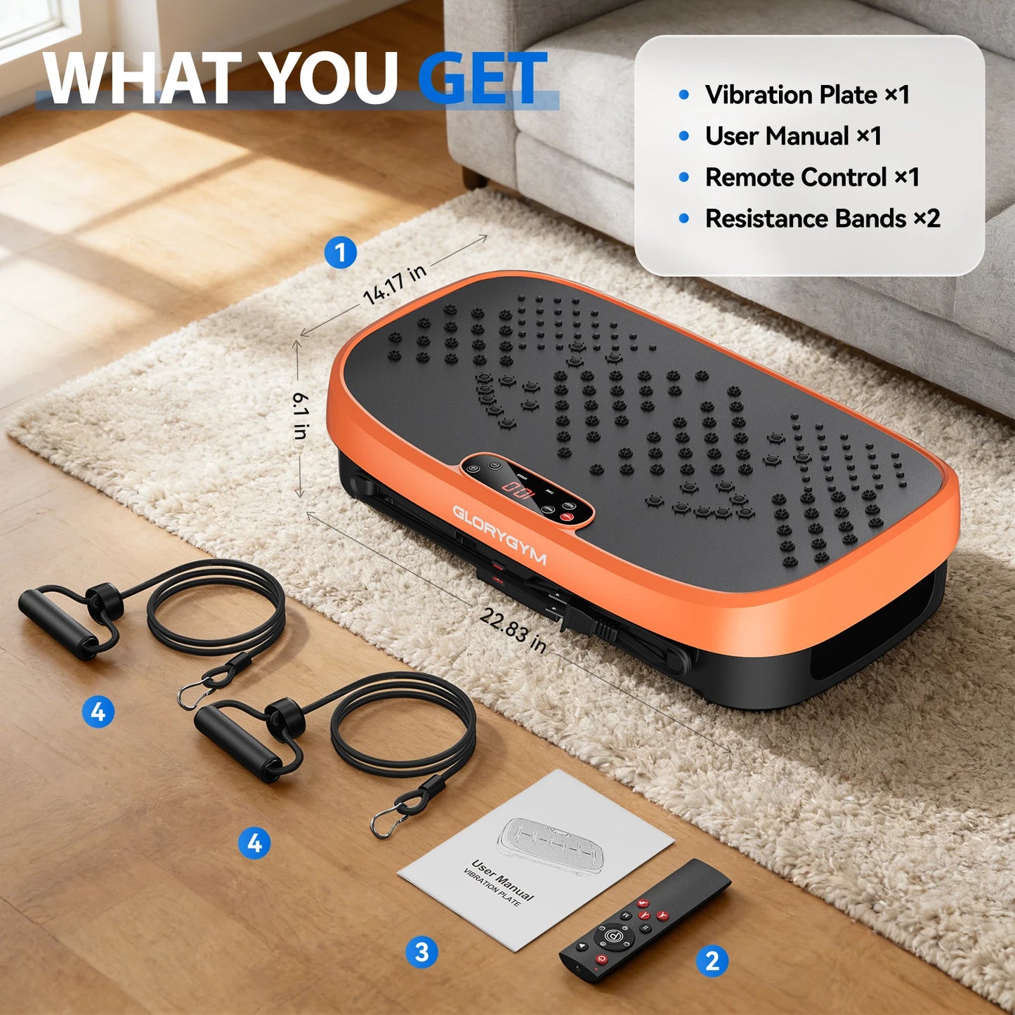 Vibration Plate Fat Burning Machine 120 Levels 330lbs Capacity