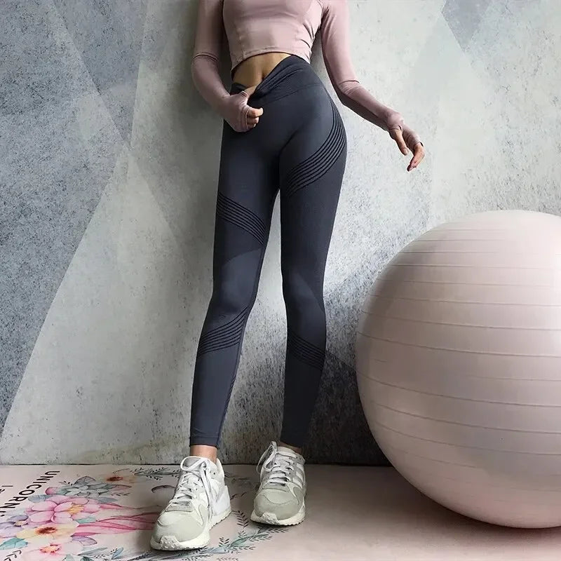 Women Stretch Yoga Pants High Waist Quick Dry Fitness