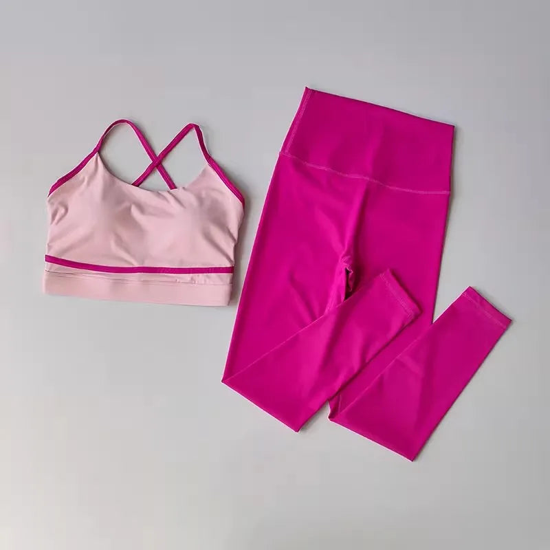 Yoga Set 2-Piece Women's Leggings and Sports Bra