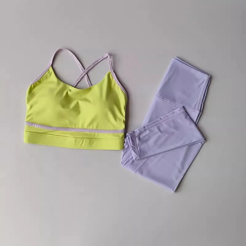 Yoga Set 2-Piece Women's Leggings and Sports Bra