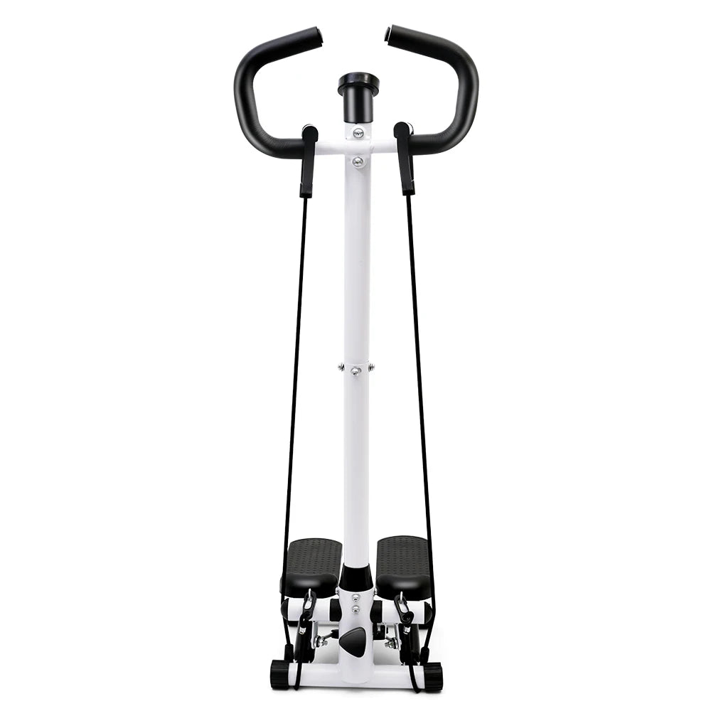 Mini Stepper Exercise Machine For Home Fitness With Resistance Bands LCD Display