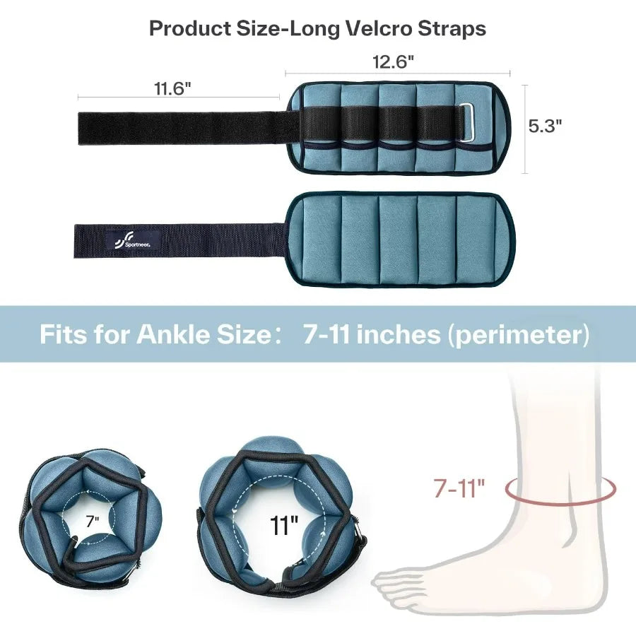 LISM Adjustable Ankle Weights For Walking Running And Training