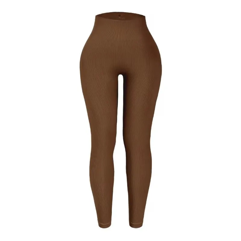 Seamless Knit Yoga Pants High Waist Leggings For Women