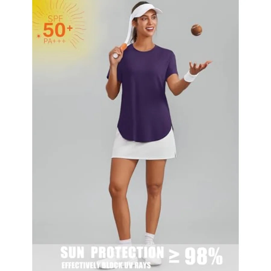 Women's Athletic Top UPF 50 Quick Dry Shirt For Exercise