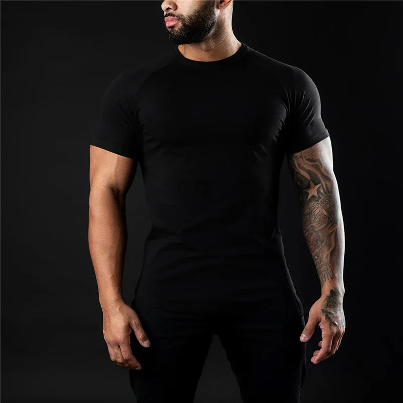 Plain Cotton Gym T Shirt For Women Short Sleeve Breathable
