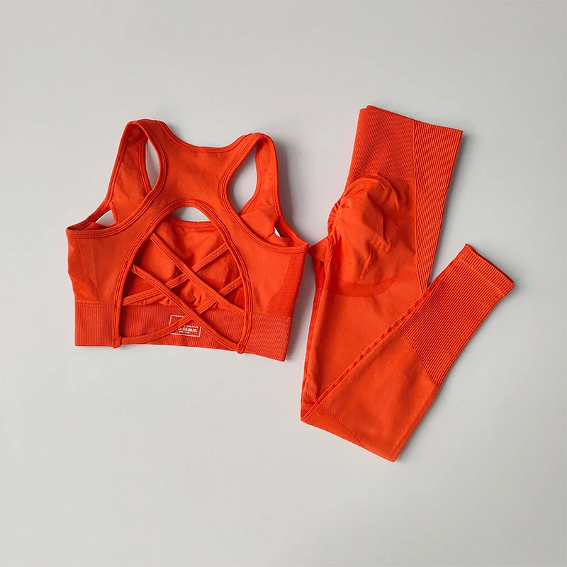 SKINOFSKIN 2-Piece Sports Bra Set For Women Yoga And Running