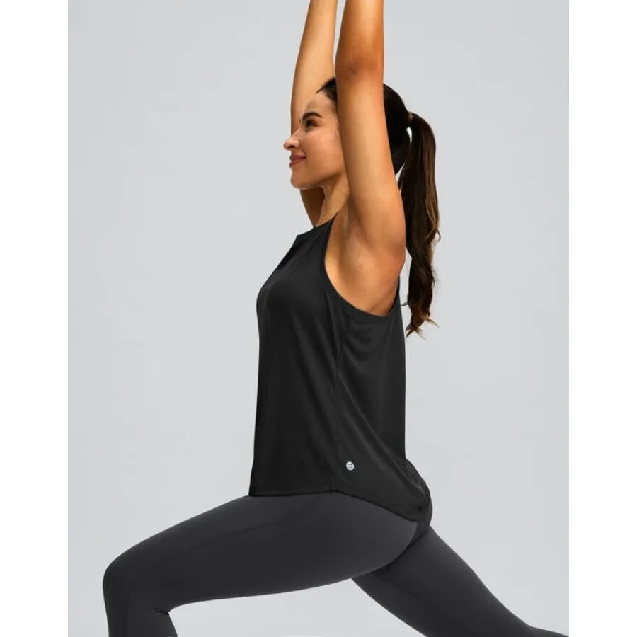 Women's Racerback Athletic Tank Top for Yoga and Running