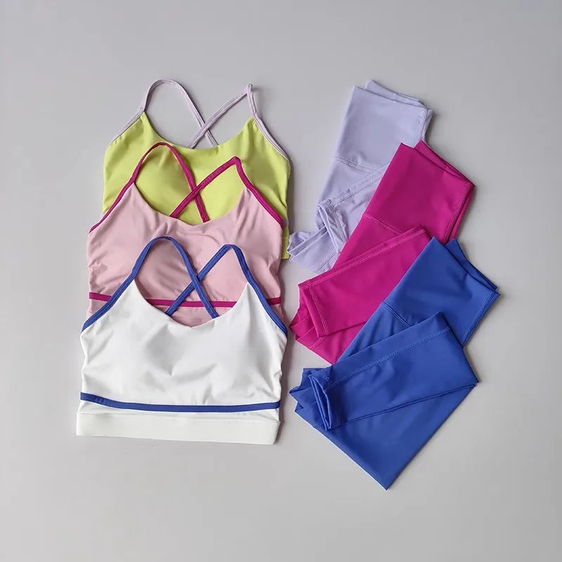 Yoga Set 2-Piece Women's Leggings and Sports Bra