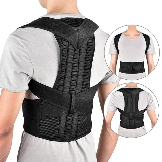 Reinforced Belt Lumbar Posture Corrector Vest With Adjustable Back Support
