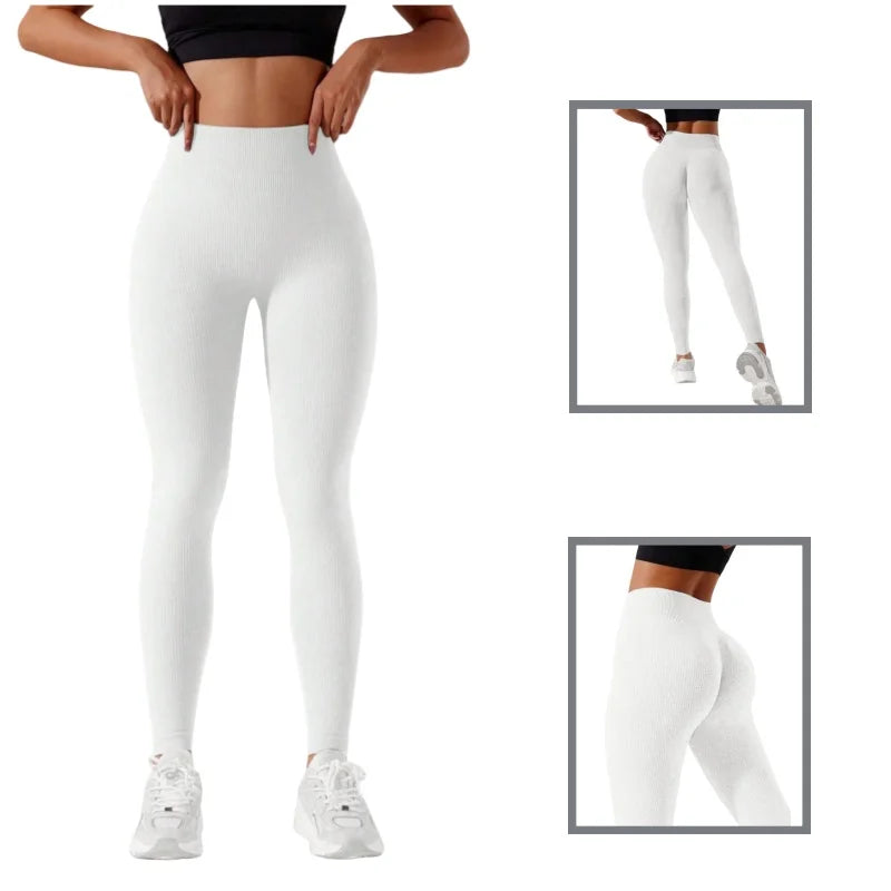 Lovelyxiaying Yoga Leggings Butt Lifting Tummy Control 4 Way Stretch Activewear