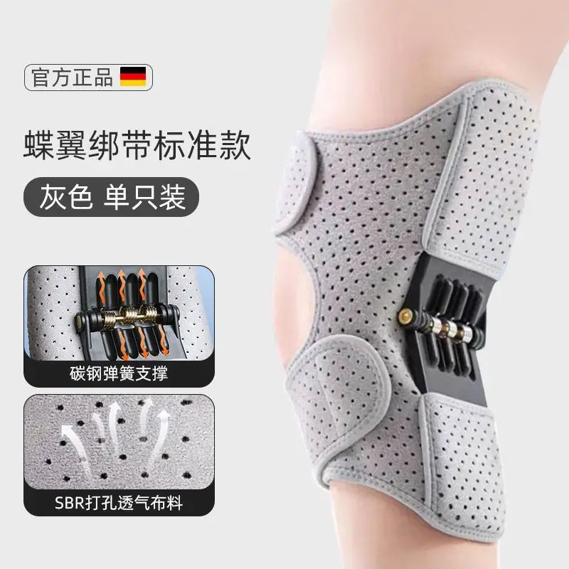 Moonbiffy Knee Brace With Non Slip Breathable Rebound Springs Support