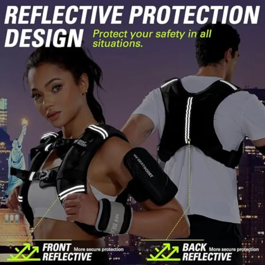 Weighted Vest Women 5 12 15 20 25 30 lb Ironsand for Walking Strength Training Running Workout