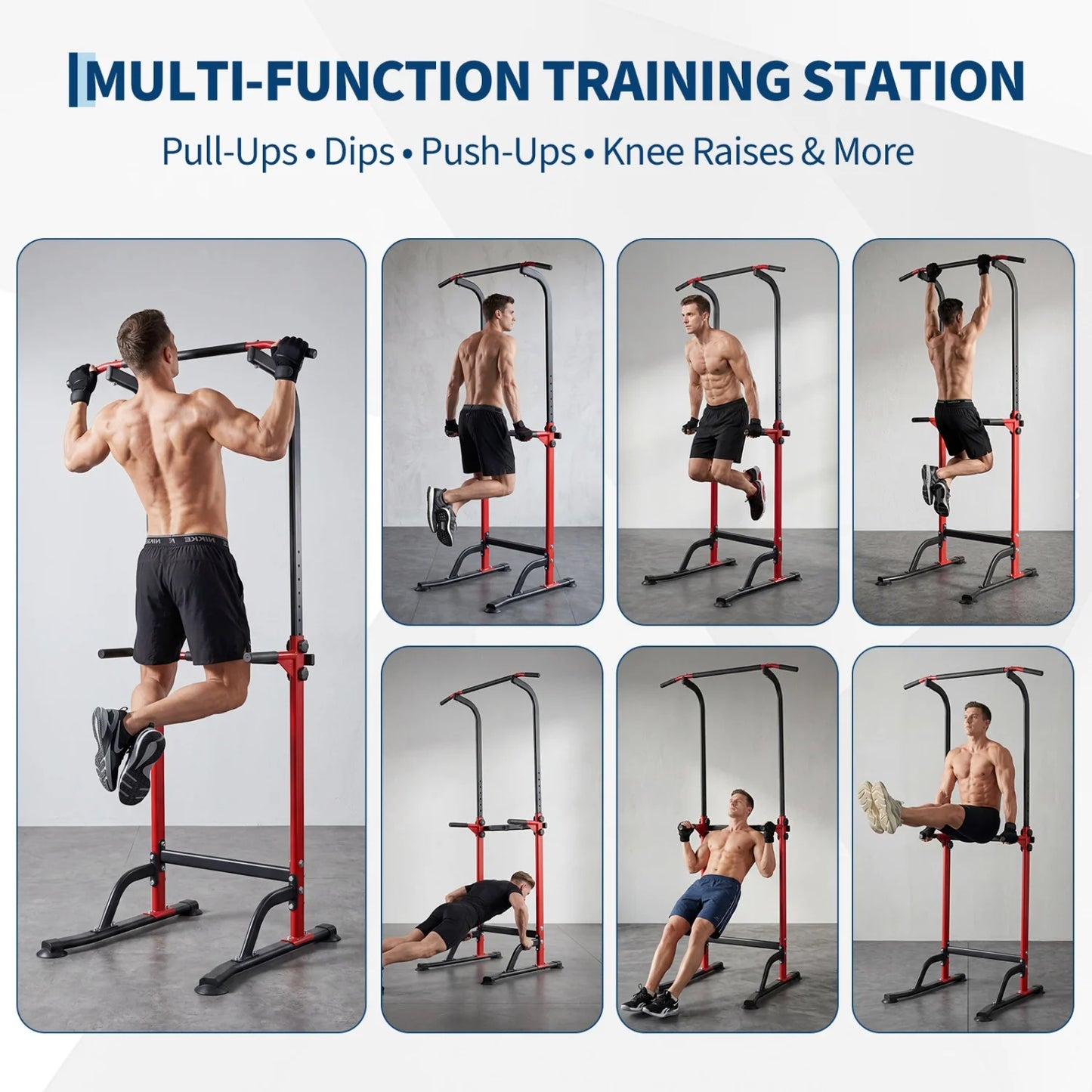 HiMISS Power Tower Pull Up Dip Station for Full Body