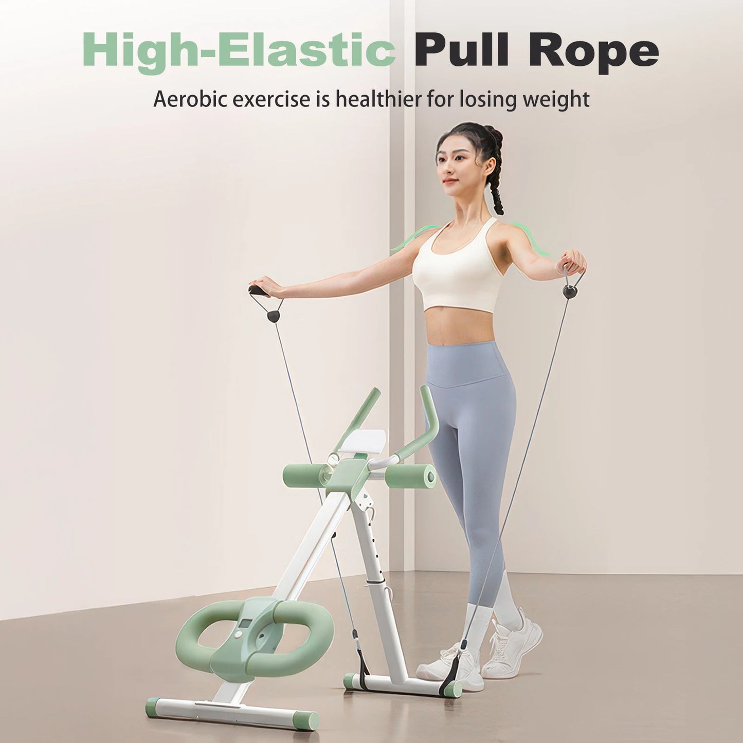 Abdominal Folding Crunch Trainer Core Machine For Home Gym