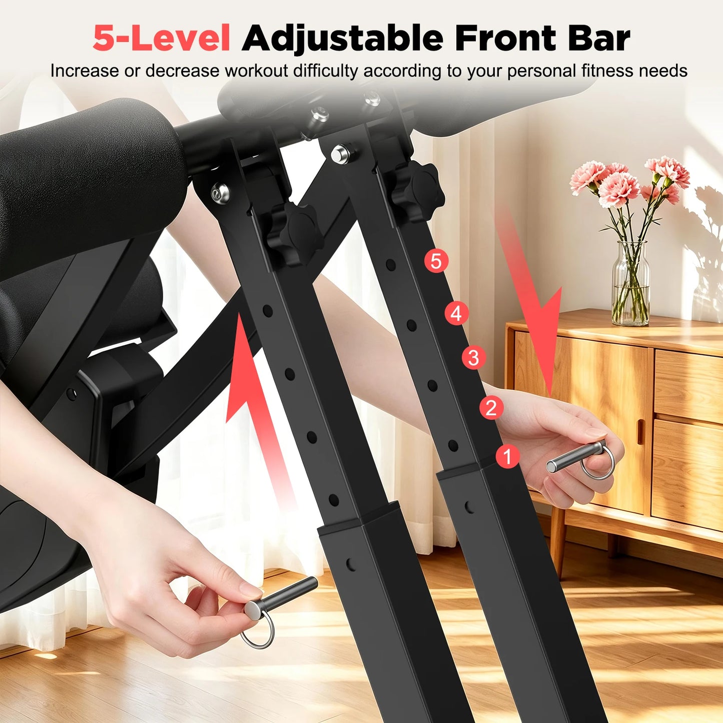 Relife Sports Dual Split-Track Ab Machine Core Trainer Home Fitness