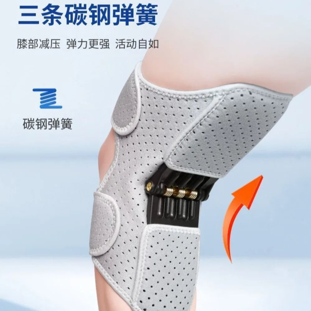 Moonbiffy Knee Brace With Non Slip Breathable Rebound Springs Support