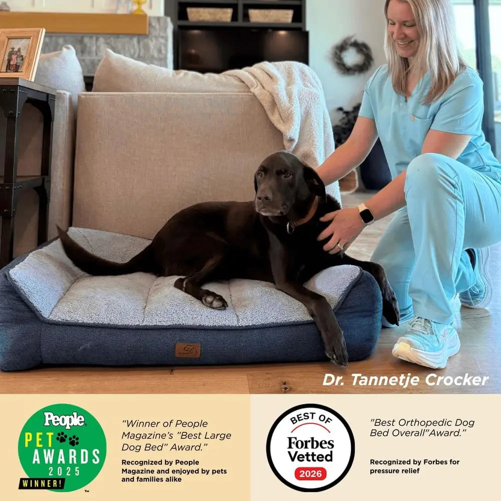 Supporax™ XL Pro Orthopedic Dog Beds Large Sized Dog - Extra Thick Supportive Dogs Couch with Waterproo Washable Cover, Extra La