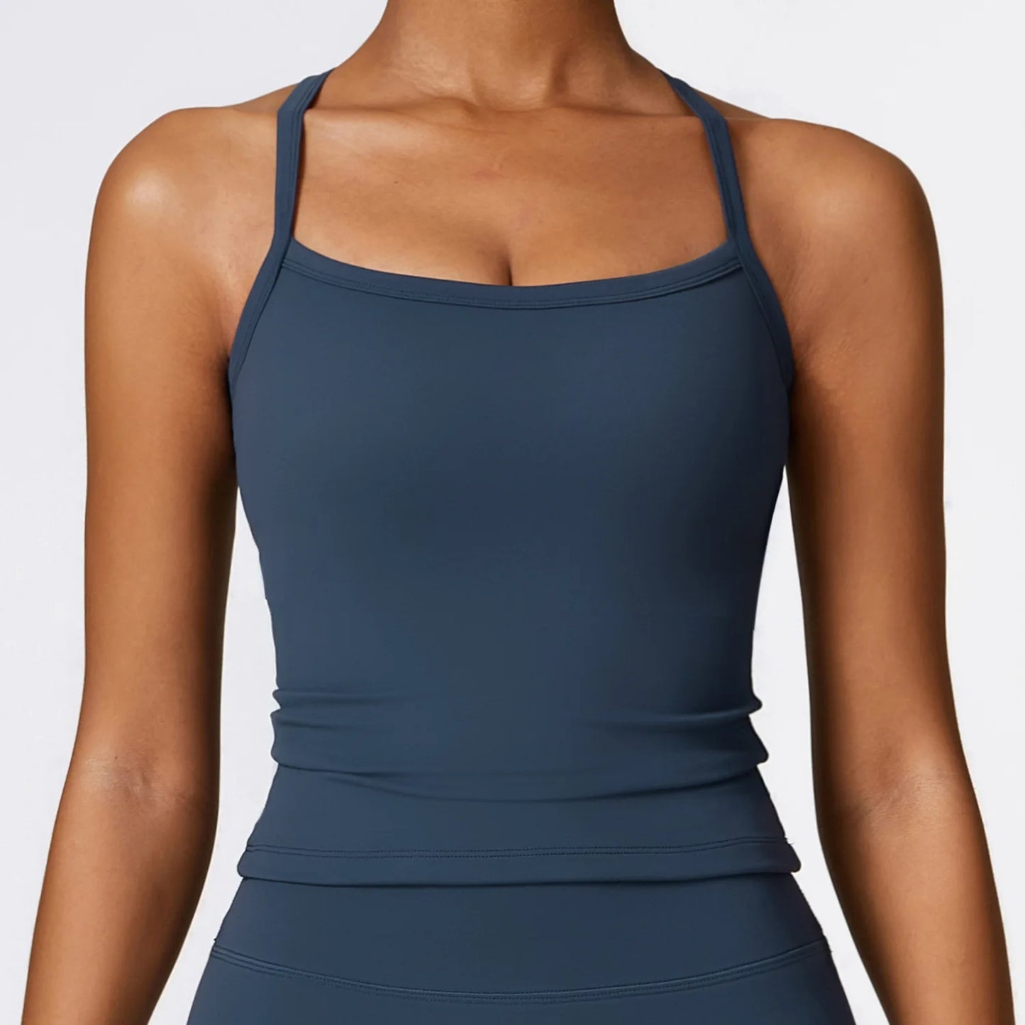 Women Cross Back Yoga Sports Bra Breathable Shockproof Gym Top