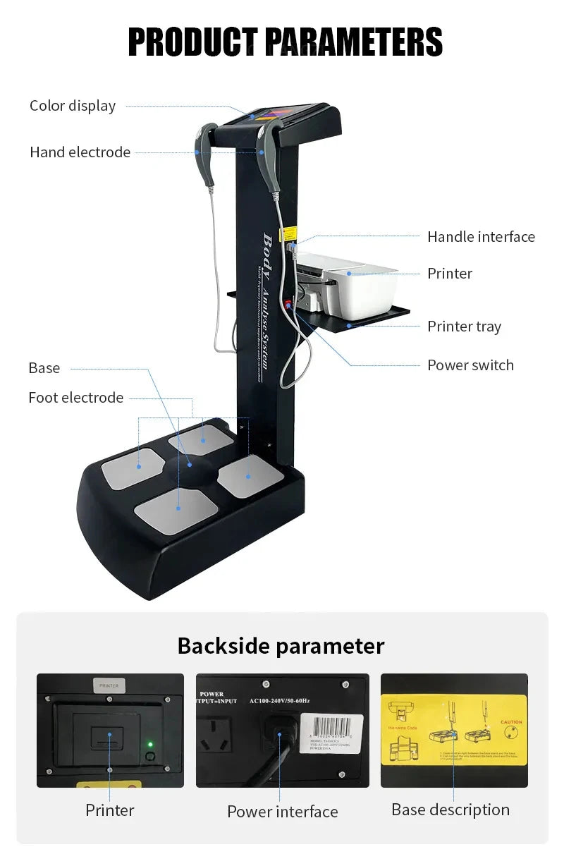 MYOSLIME Professional Body Composition Analyzer BIA Scale Health Monitor