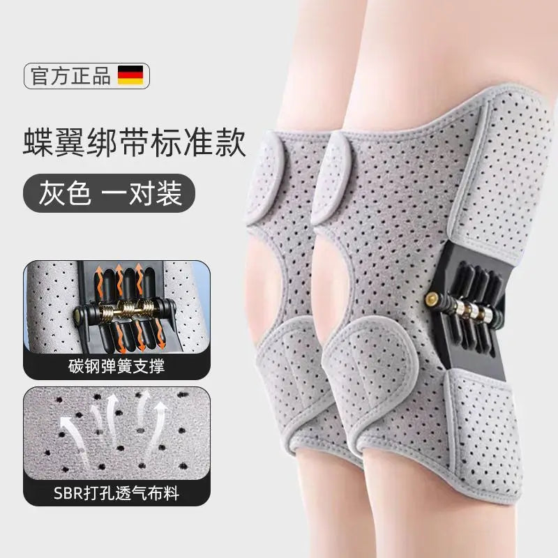 Moonbiffy Knee Brace With Non Slip Breathable Rebound Springs Support