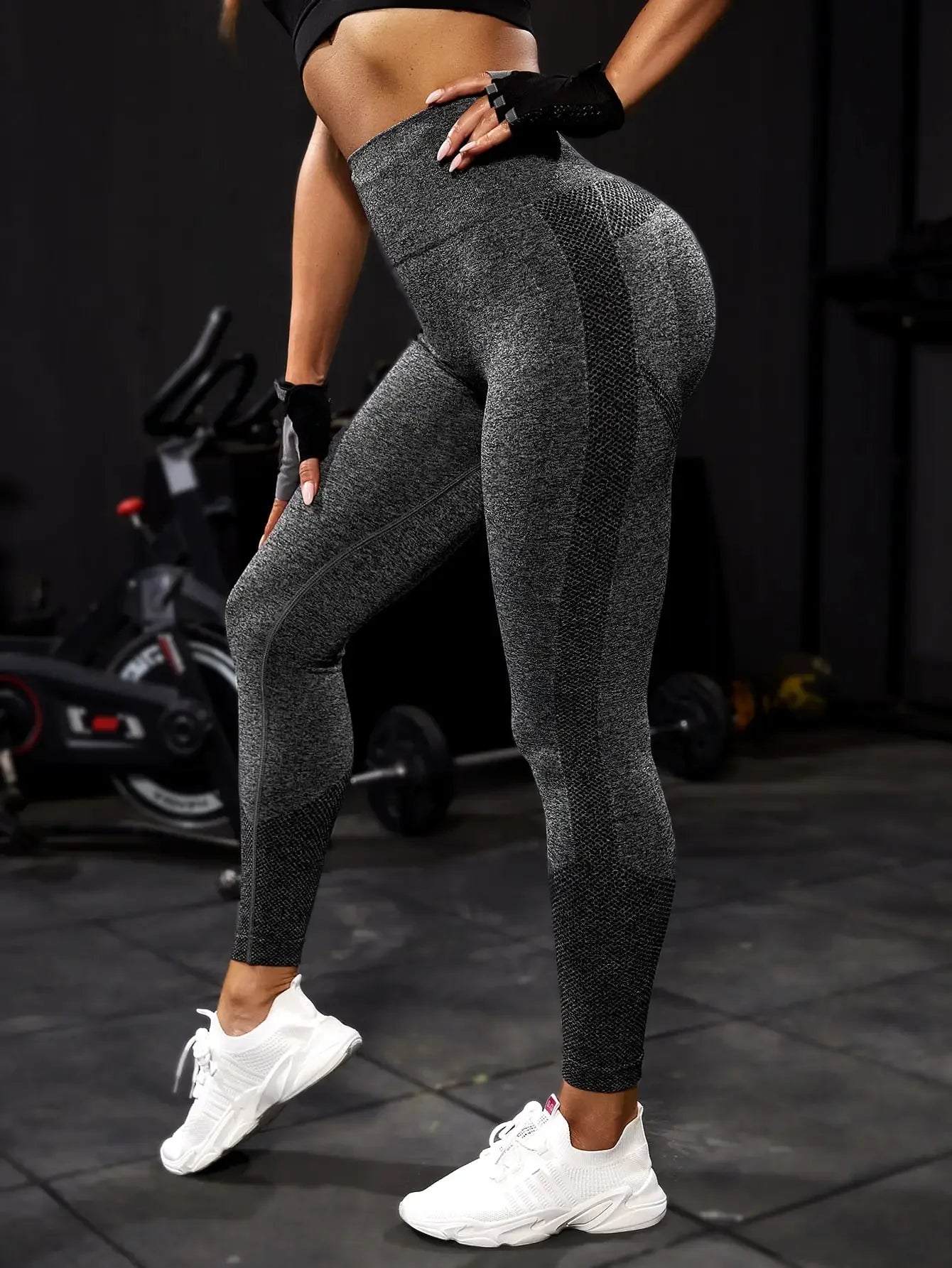 Yoga Sport Women's Seamless Leggings Push Up Gym Pants