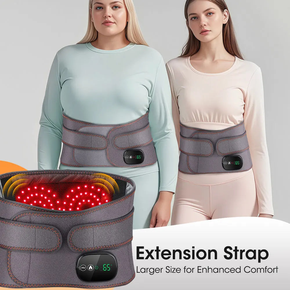 Moajaza Wireless Heating Waist Massager With Red Light Therapy And Vibration