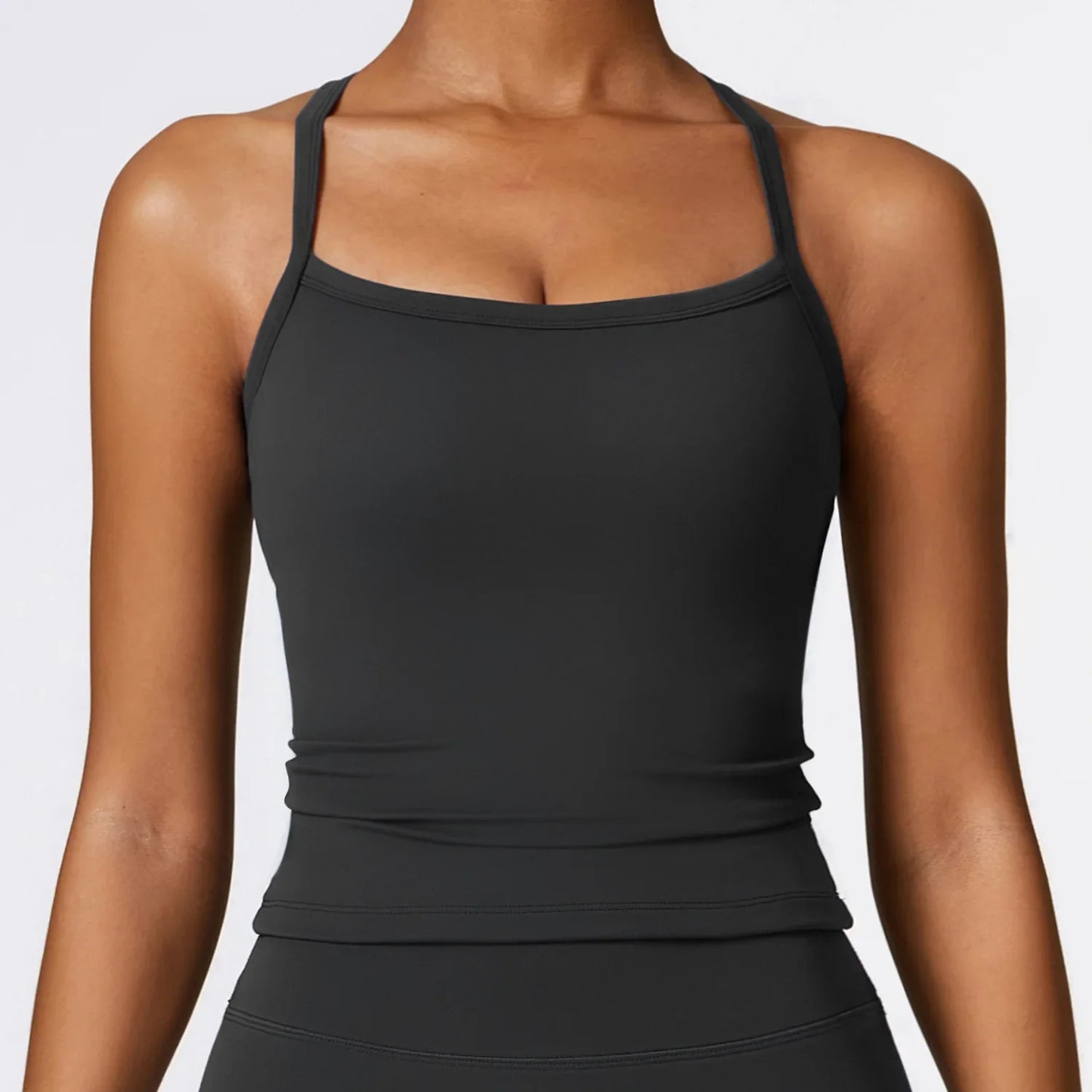Women Cross Back Yoga Sports Bra Breathable Shockproof Gym Top