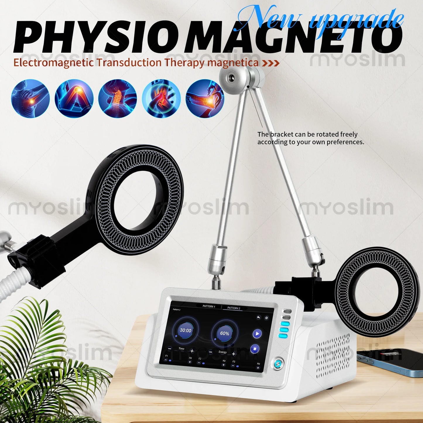 MYOSLIM Noninvasive Pulsed Magnetic Device For Pain Relief And Recovery