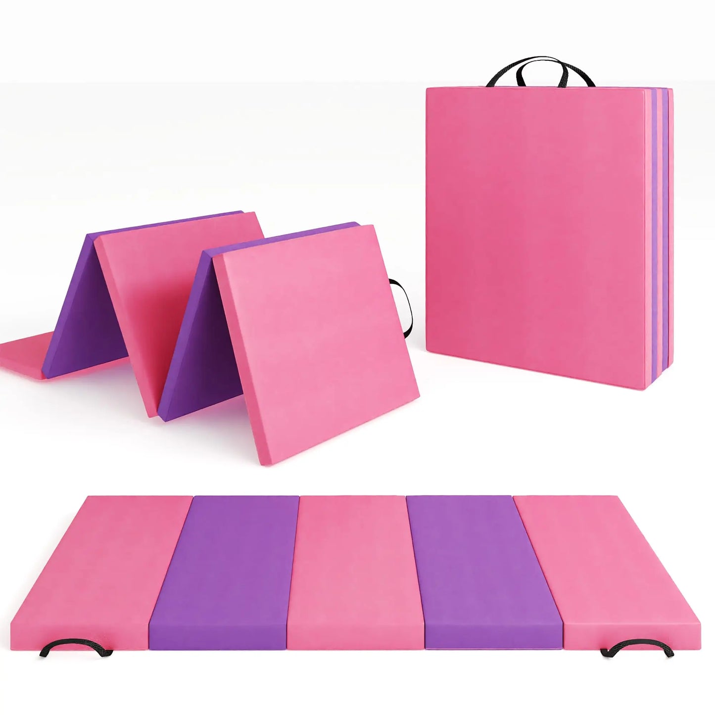 HiMISS Folding Gymnastics Mat For Home Gym Tumbling And Yoga