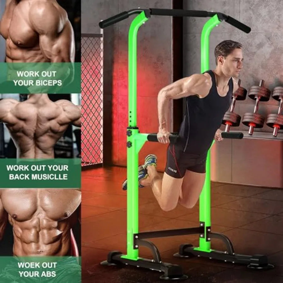 XMSJ PowerTower Pro Pull Up Dip Station for Home Gym